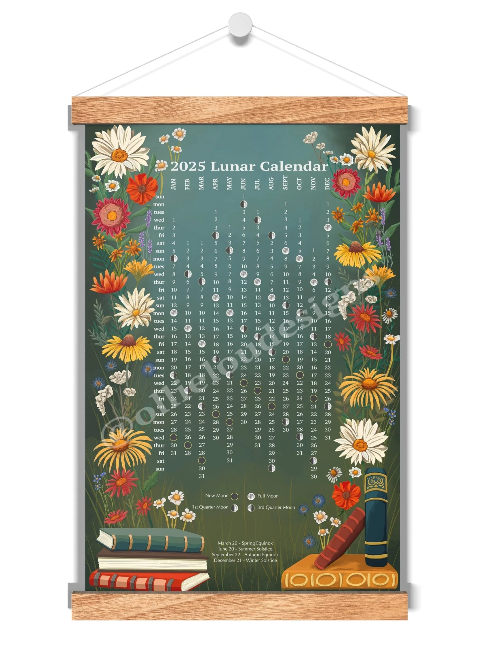 2025 Lunar Calendar 11"x17"