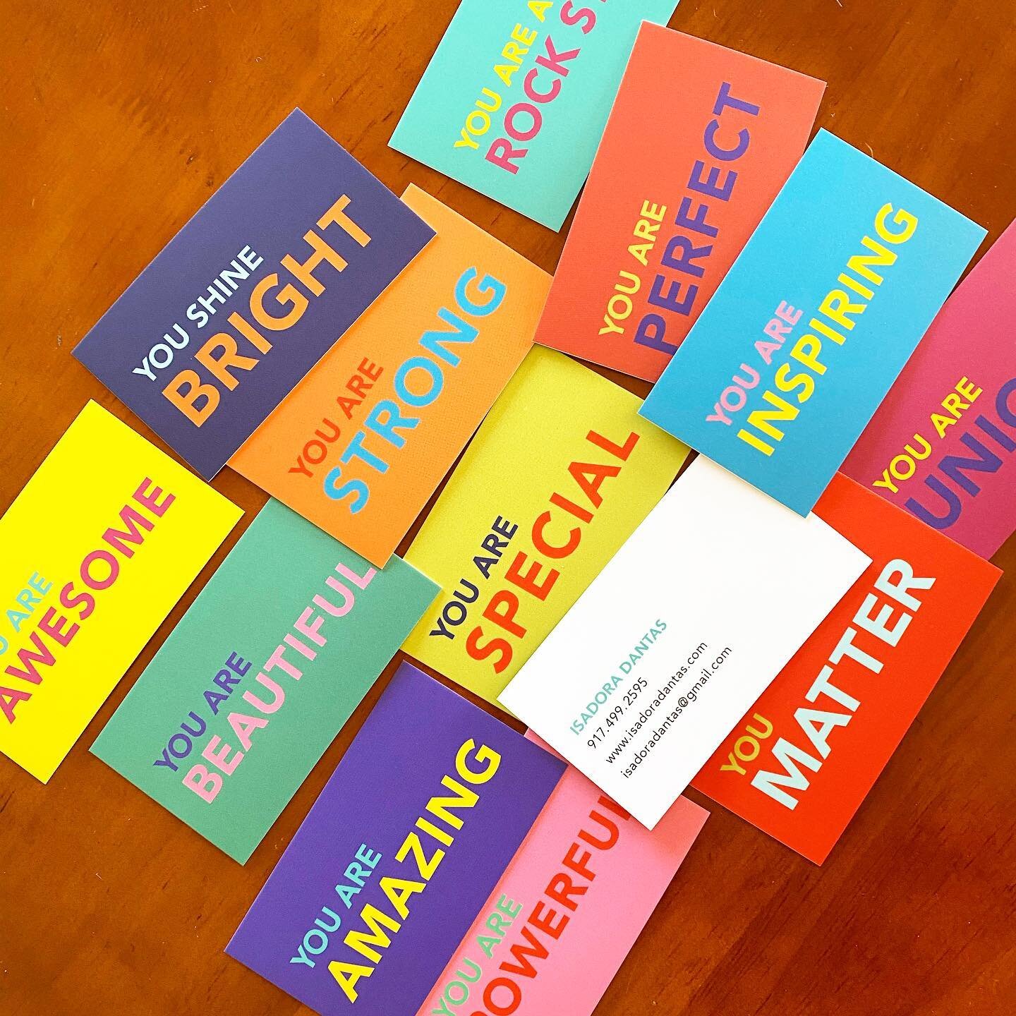 Business cards often feel so... well, &ldquo;businessy&rdquo; that I decided to add a twist on mine. When I did the &ldquo;free compliments&rdquo; intervention, I created some compliment cards to use as prompts. So I recently re-created them with my 