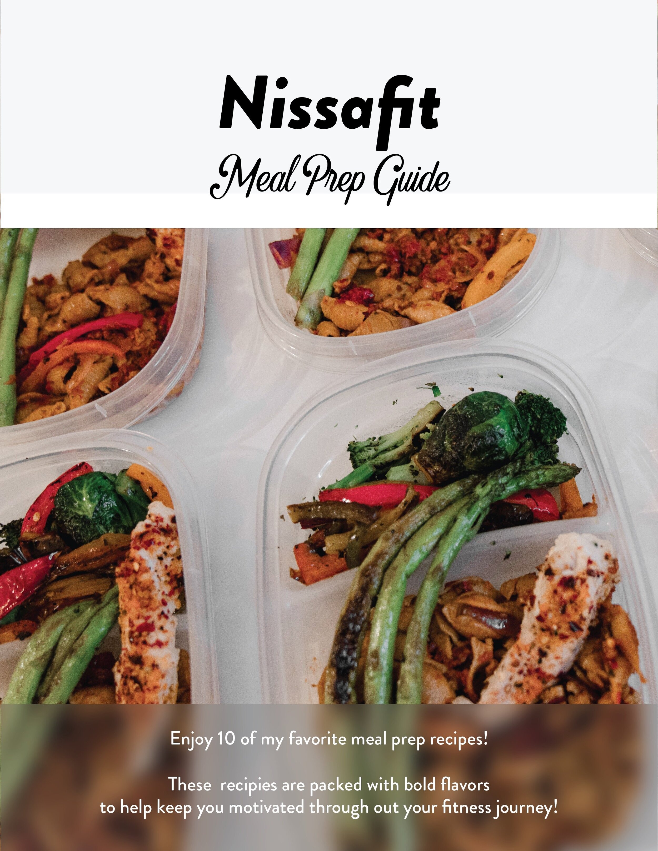 Nissafit Personal Meal Prep Recipes for 10 weeks worth of