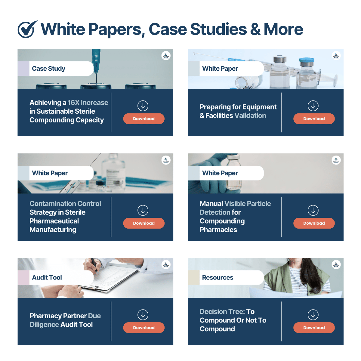 White papers, case studies and other resources available in the Resource Hub