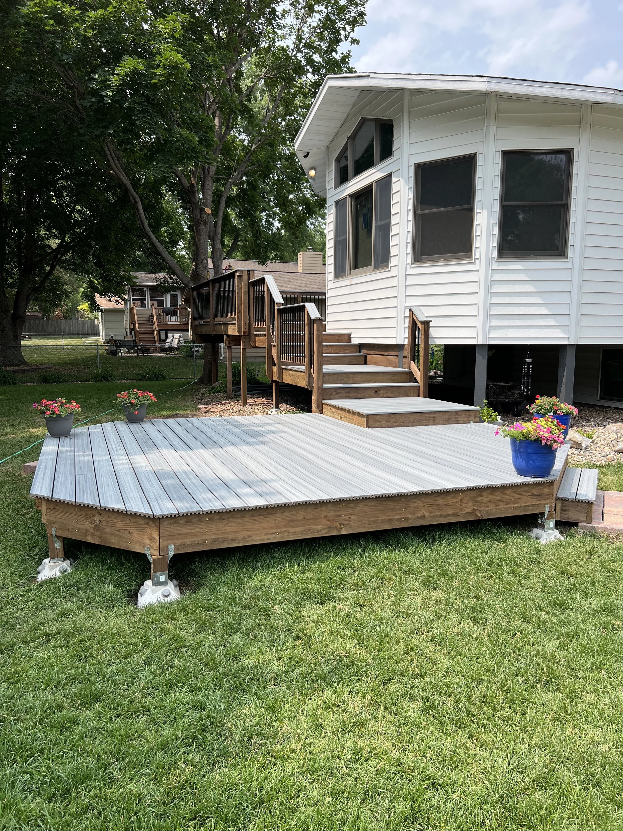 trex composite rocky harbor default railing no picture frame