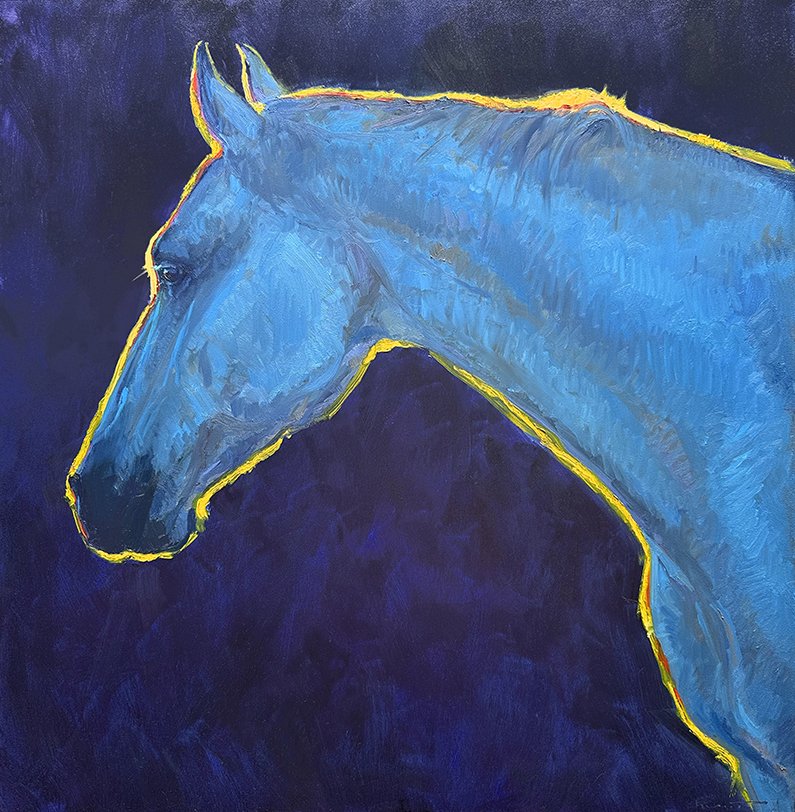 Noble, oil on Panel, 24" x 24"