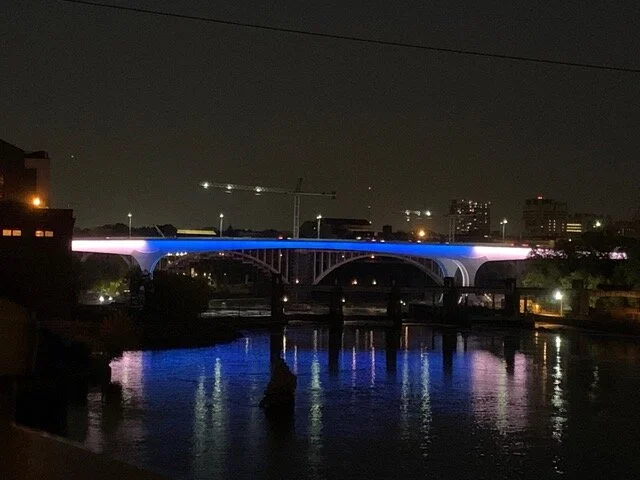 Minnesota Navy League Council supports local Bridge lighting for Navy's 245th Birthday