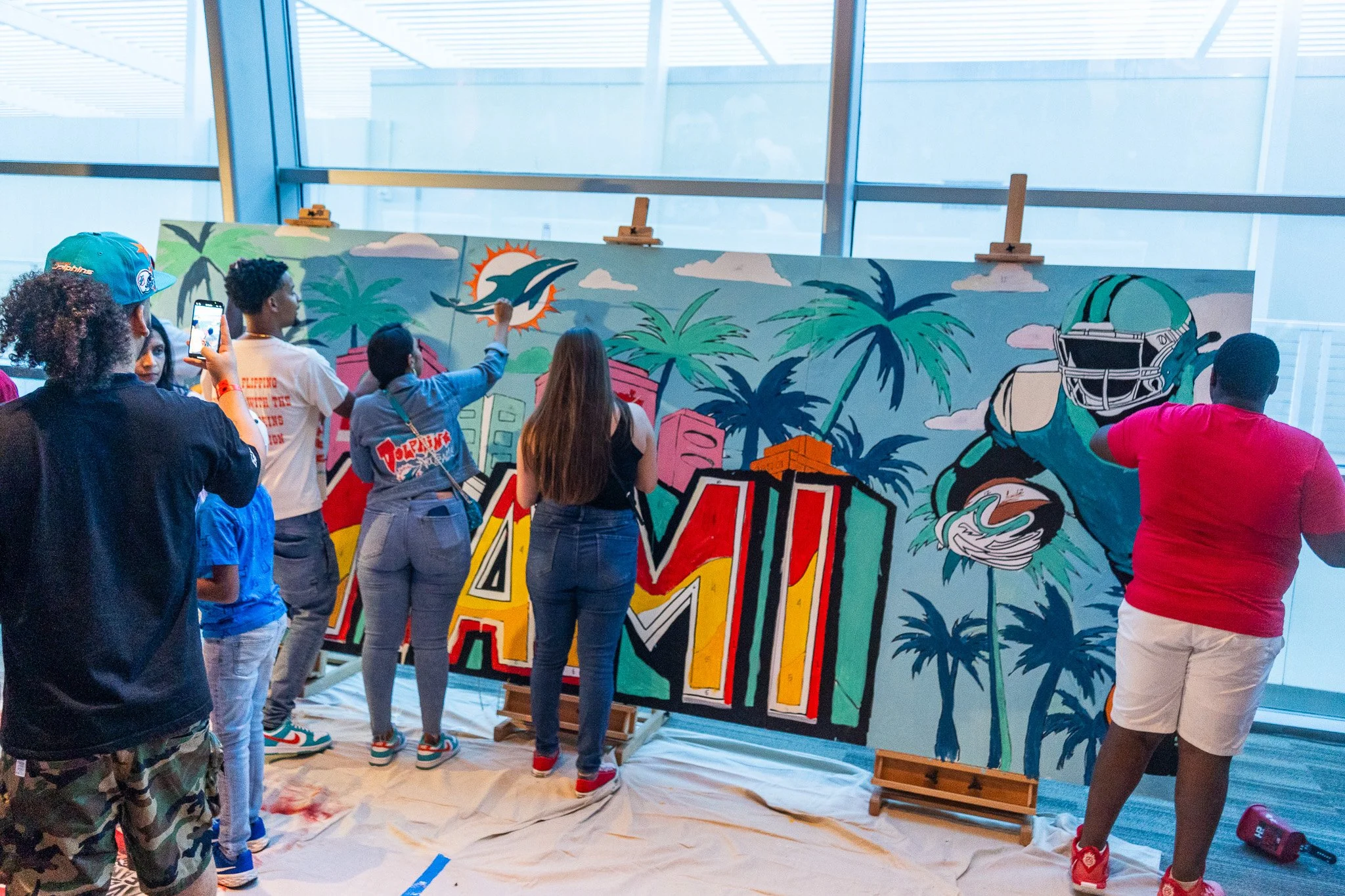 Paint by Numbers Mural in Miami for Verizon Super Bowl LIX by Roc Sol Project Roadmap Miss Lushy Dee Perez 59.jpg