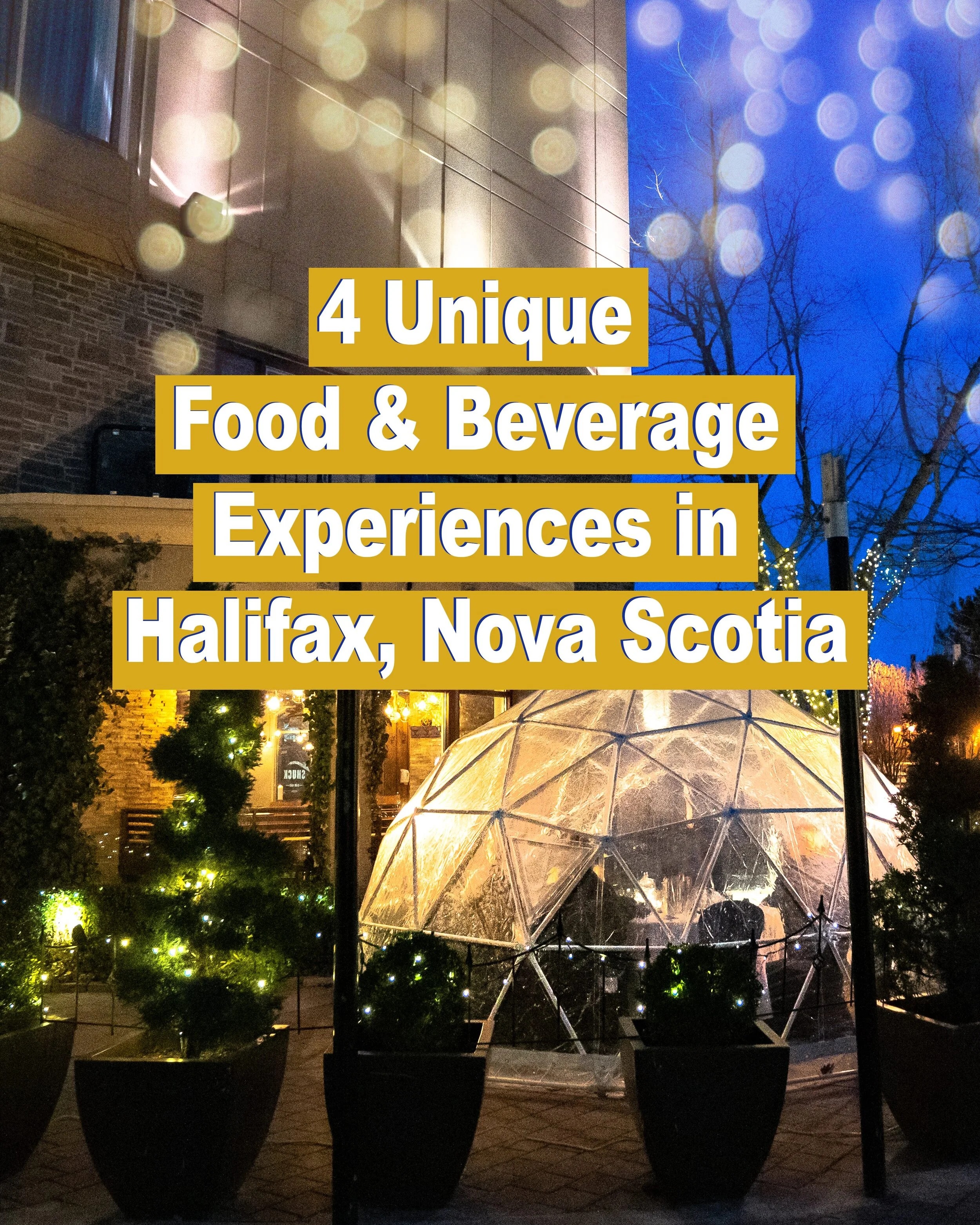 Halifax, NS | Four Unique Food & Beverage Experiences