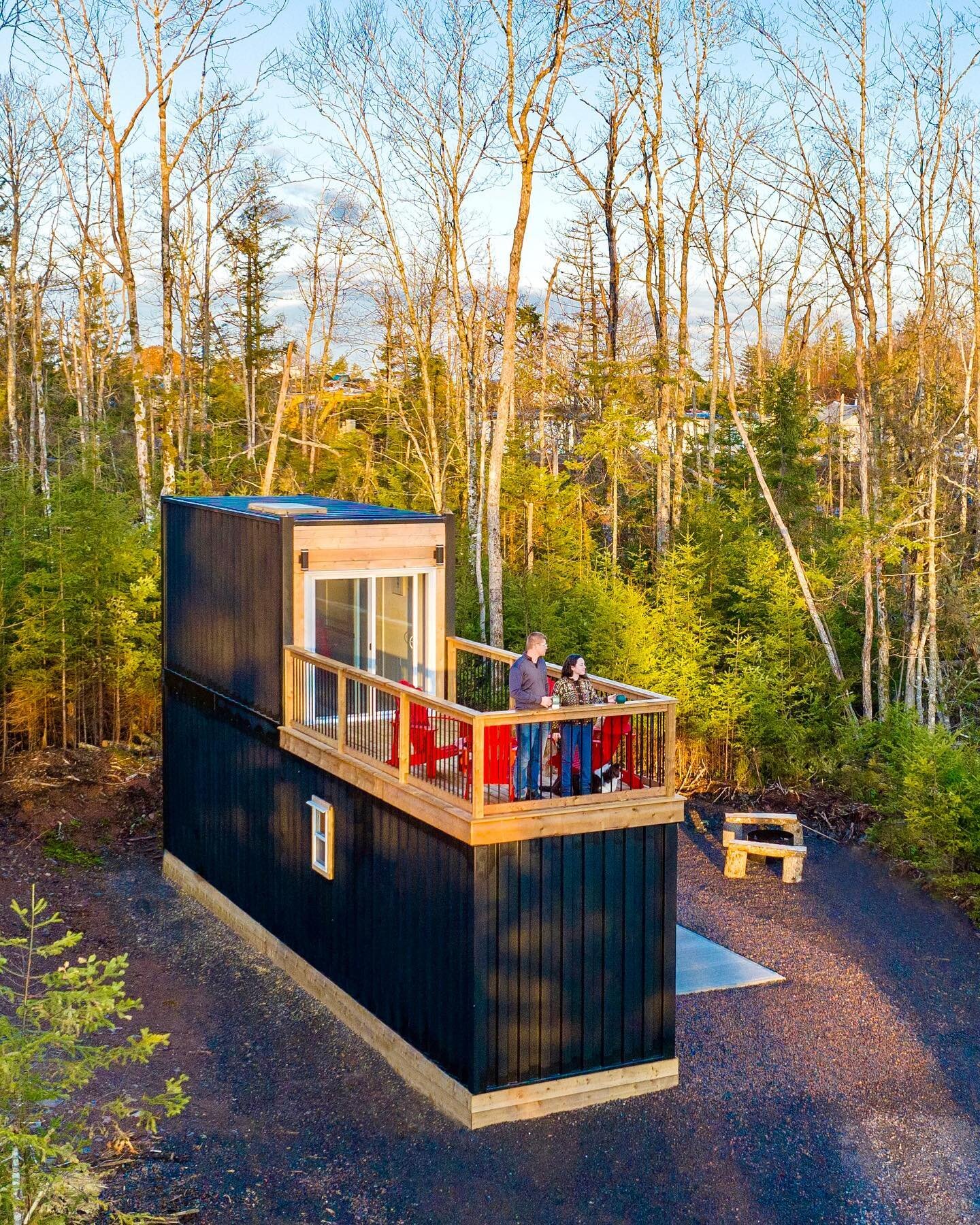 Seeking: comfort, wilderness, adventure, bonfires, hot tub evenings, the perfect woodland getaway
📍 @stayatseek 

Shipping container cabin living is pretty tempting after our stay here! 🌿

#stayatseek #truro #wilderness #containercabin #explorecana