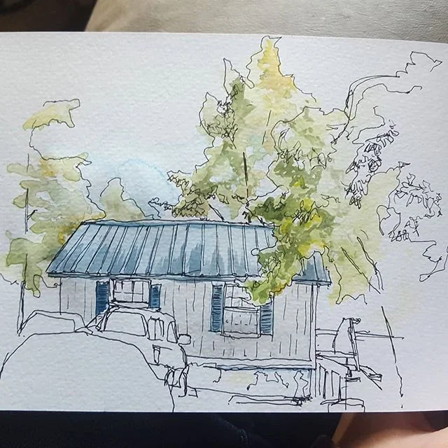 A little bit of Tallahassee #urbansketching for a class with @fsu_iad
.
#urbansketchers #interiordesigner