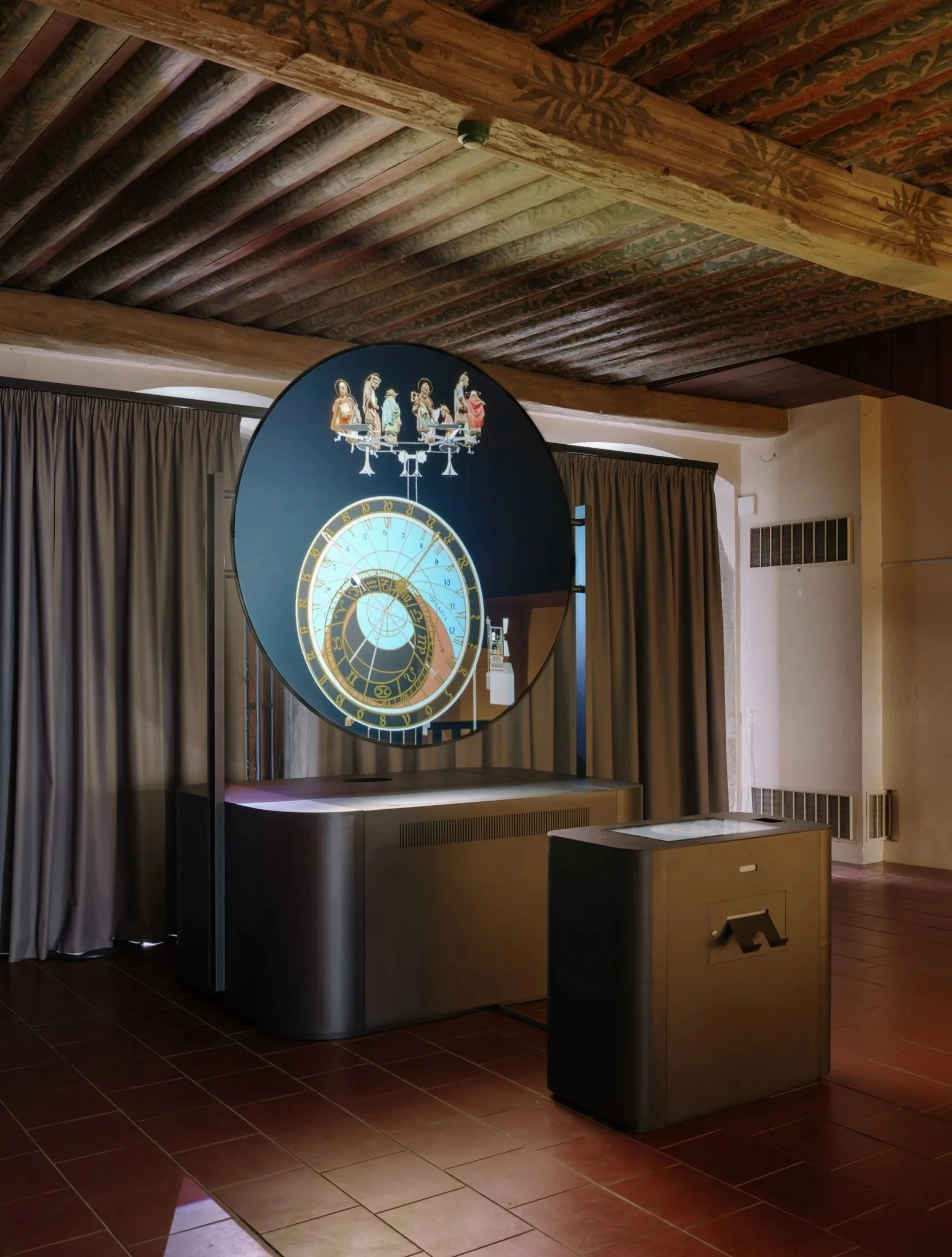 2025, Interactive object “The Time Guardian”, Old Town Hall, Prague, Concept by Olgoj Chorchoj