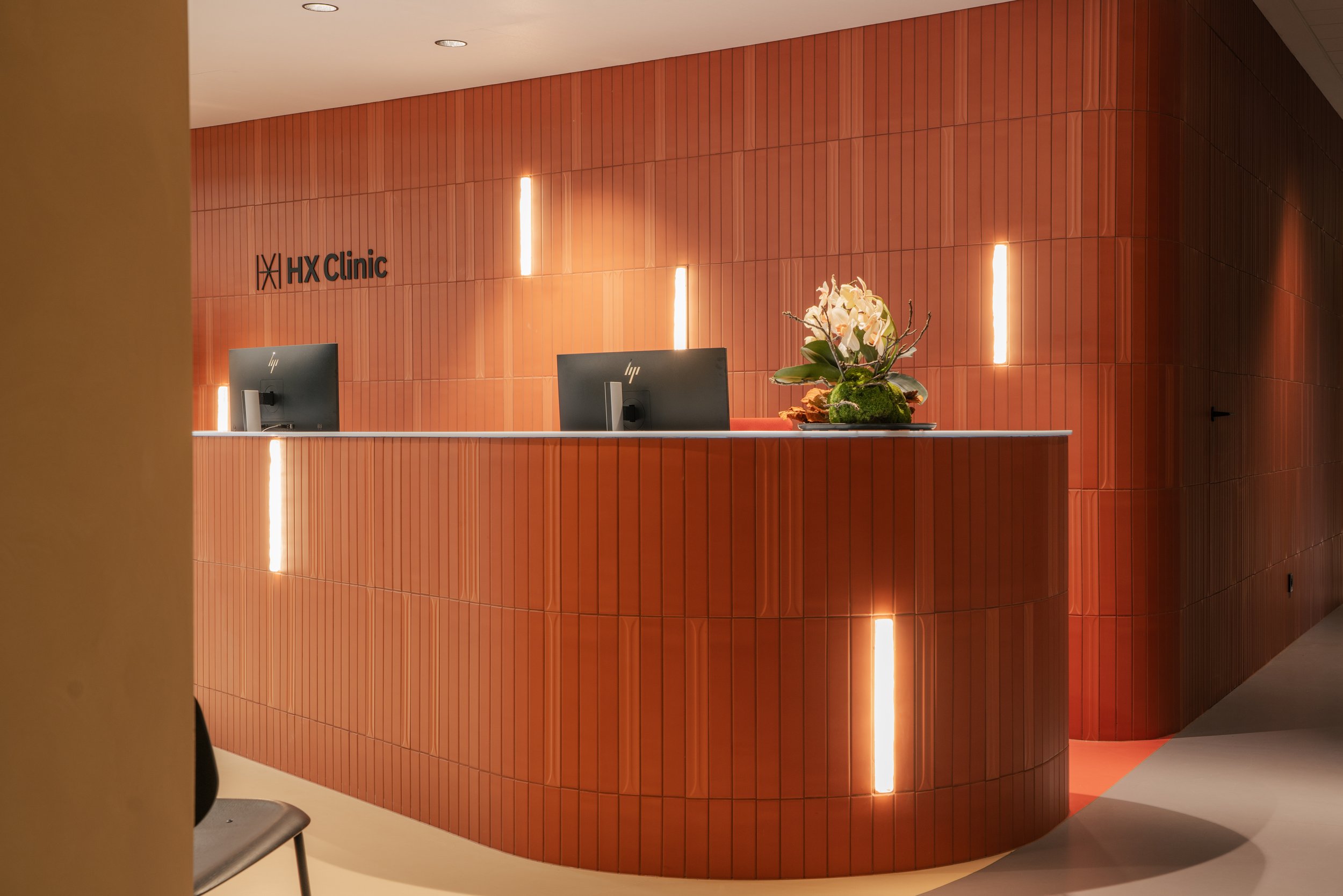 2025, Light tiles for the HX Clinic reception, Concept by Kogaa Studio