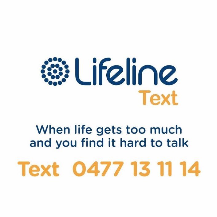 A lot of people are doing it tough right across the country. Sometimes using your voice can be hard, so a service like this is essential. I hope one-day @lifelineaustralia obtains enough funding to make it a 24/7 service 🖤 Reach out if you need to t