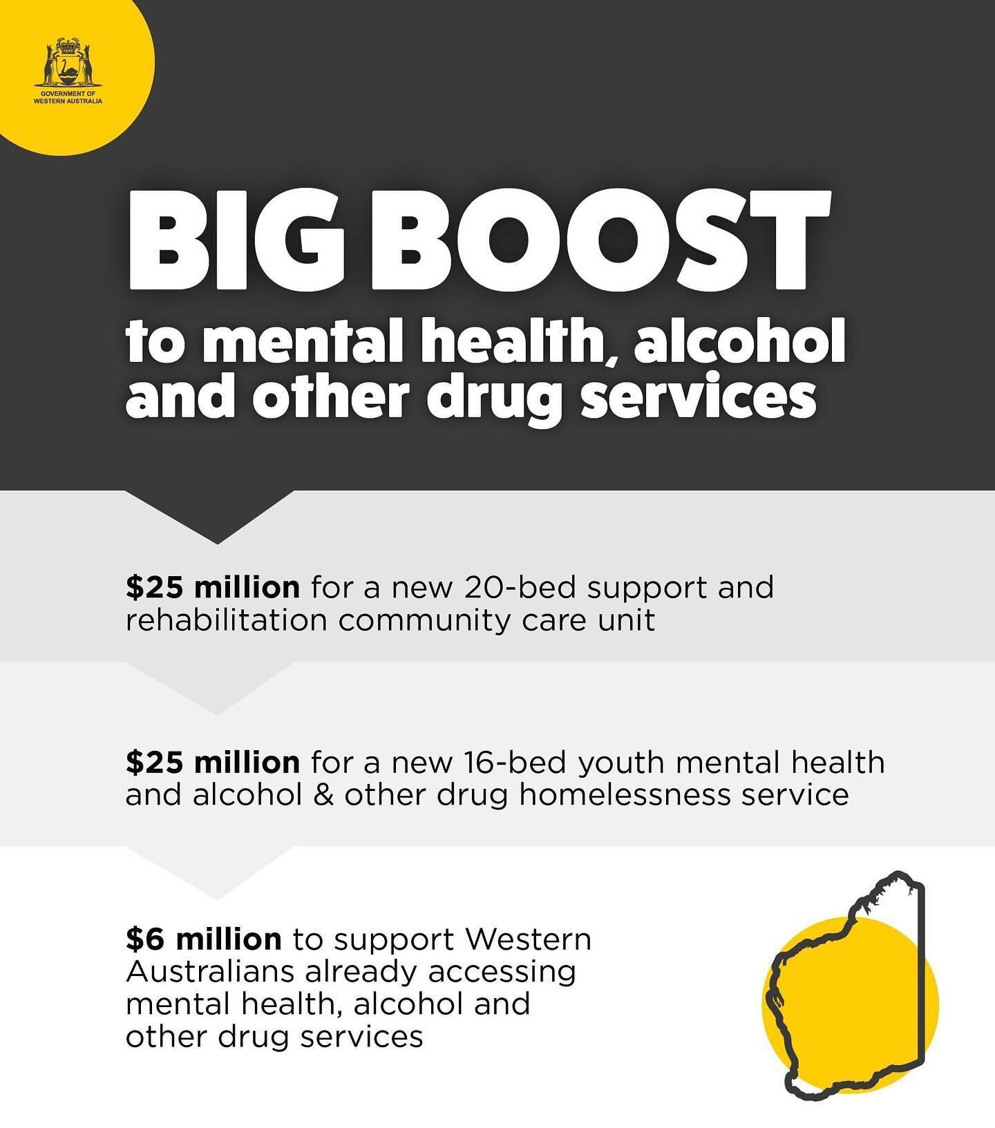 Thank you WA Government 👏🏻 // Asking for help can be tough.

We want to make sure that accessing it isn&rsquo;t.

Our local community mental health, alcohol and other drug support service workers do an incredible job at supporting at-risk and vulne