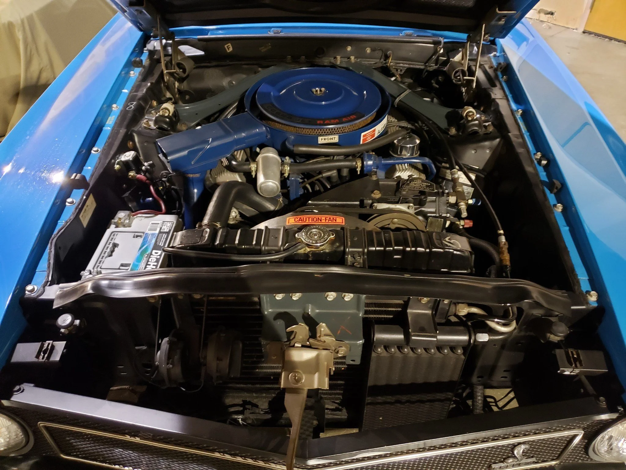 1970 Ford Shelby GT500 Super Cobra Jet Convertible Engine Compartment