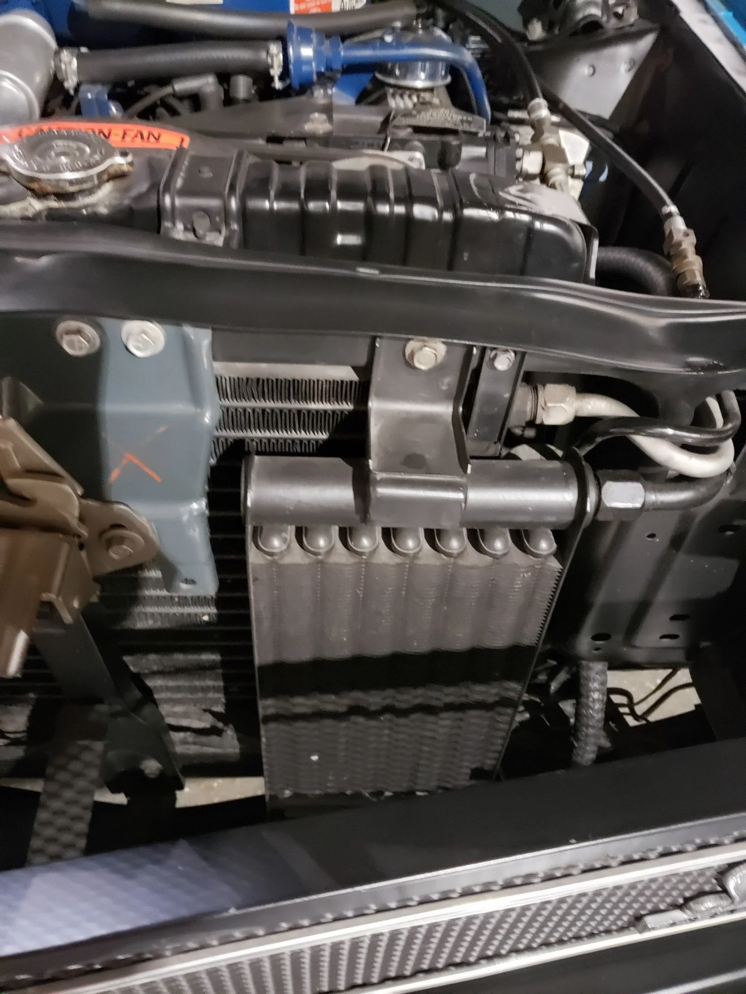 1970 Ford Shelby GT500 Super Cobra Jet Convertible Engine Compartment Oil Cooler