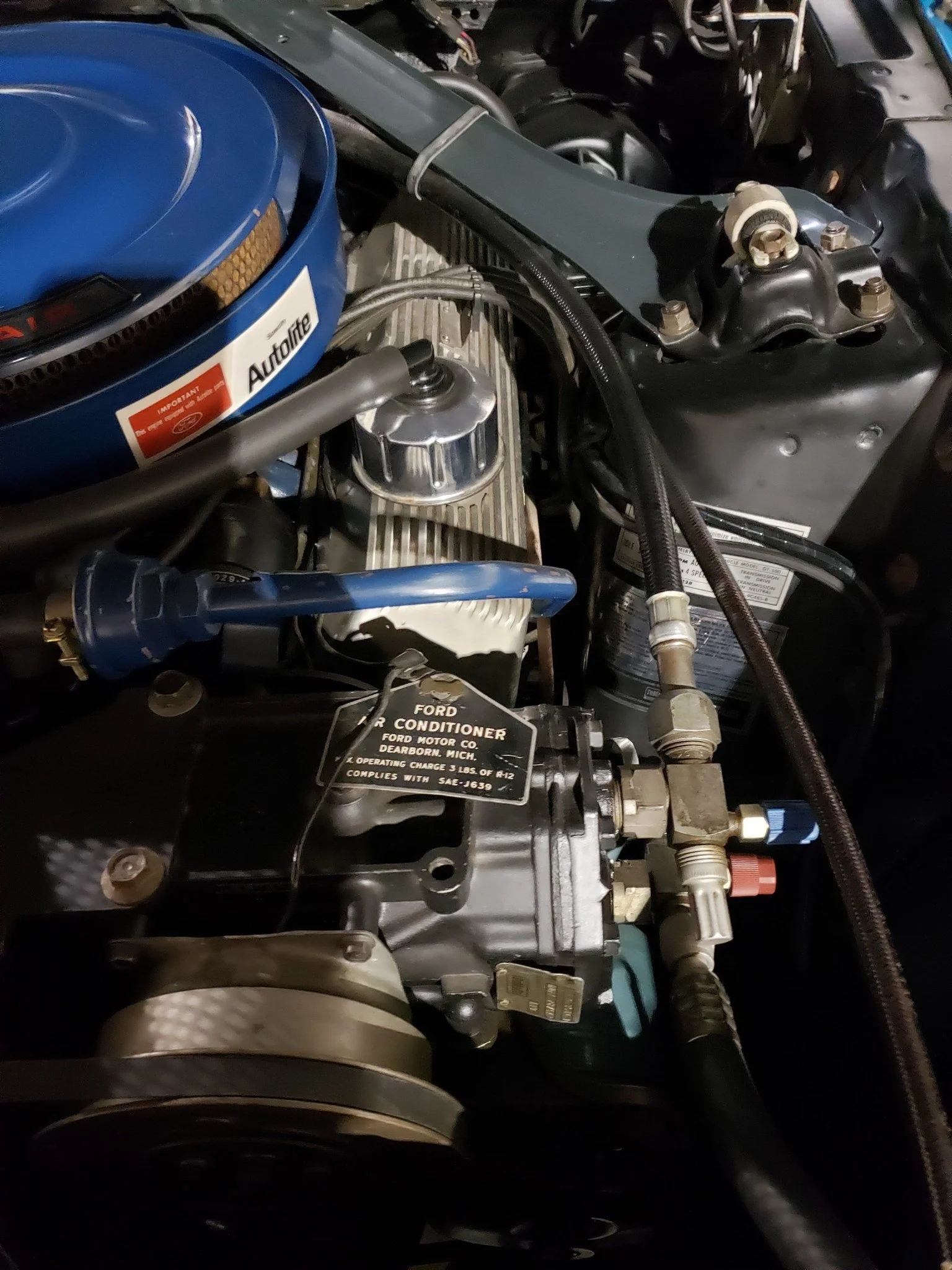 1970 Ford Shelby GT500 Super Cobra Jet Convertible Engine Compartment 4