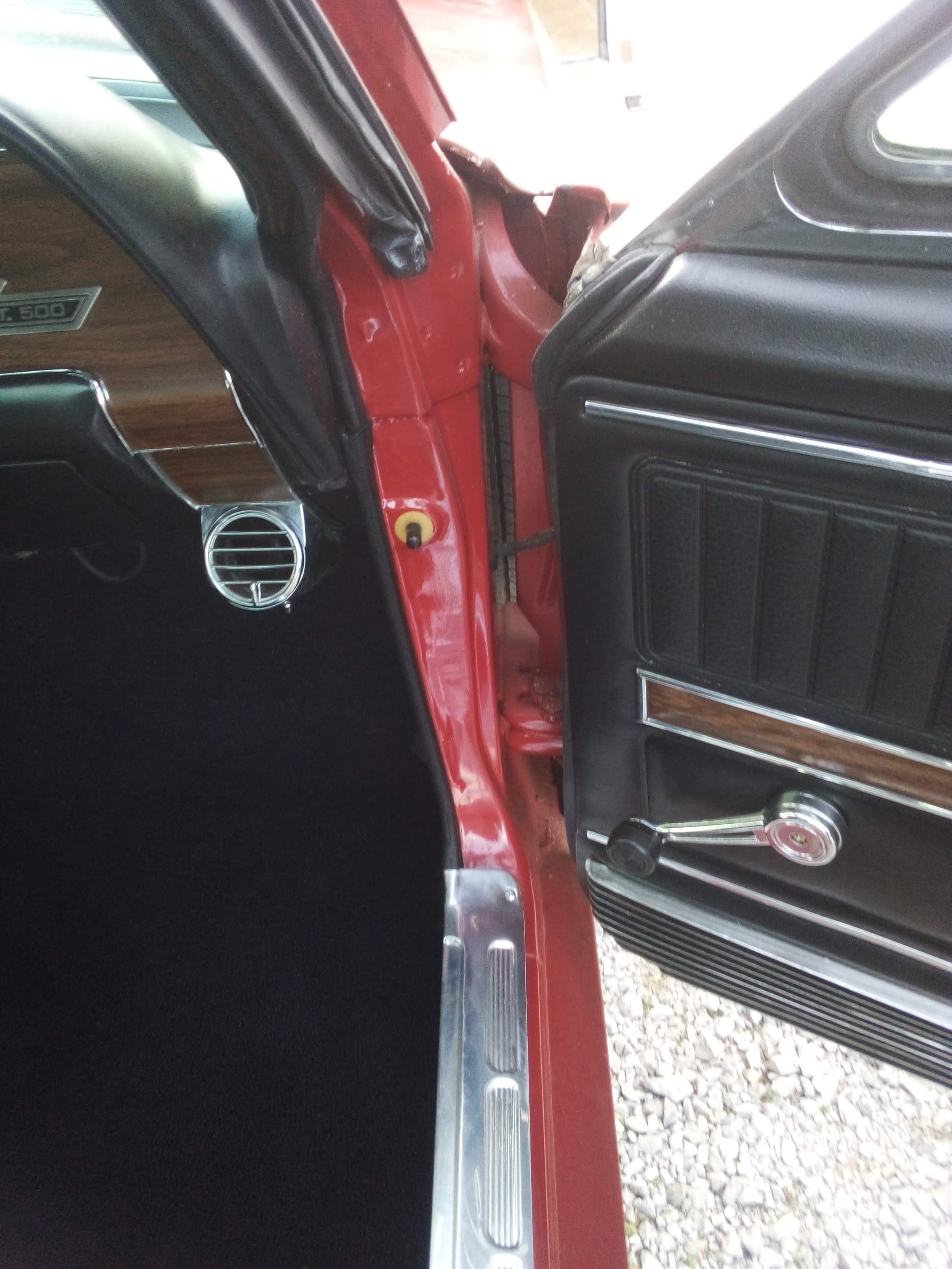 1968 Ford Mustang Shelby GT500 4 Speed With AC Project -Door Jamb 2