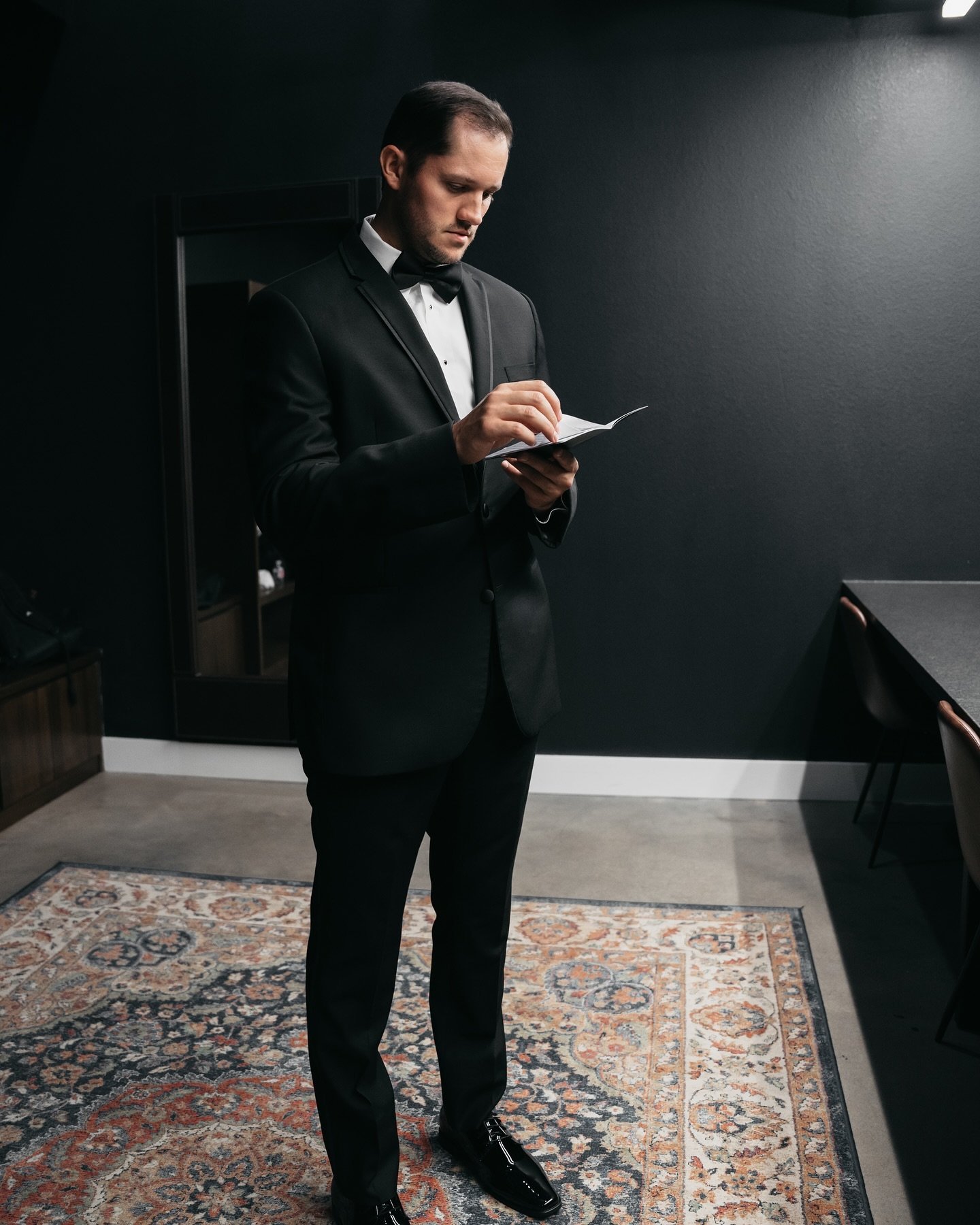 Before the big moment, it&rsquo;s just him, his thoughts, and the promises he&rsquo;s about to make. This is when it all starts sinking in.
