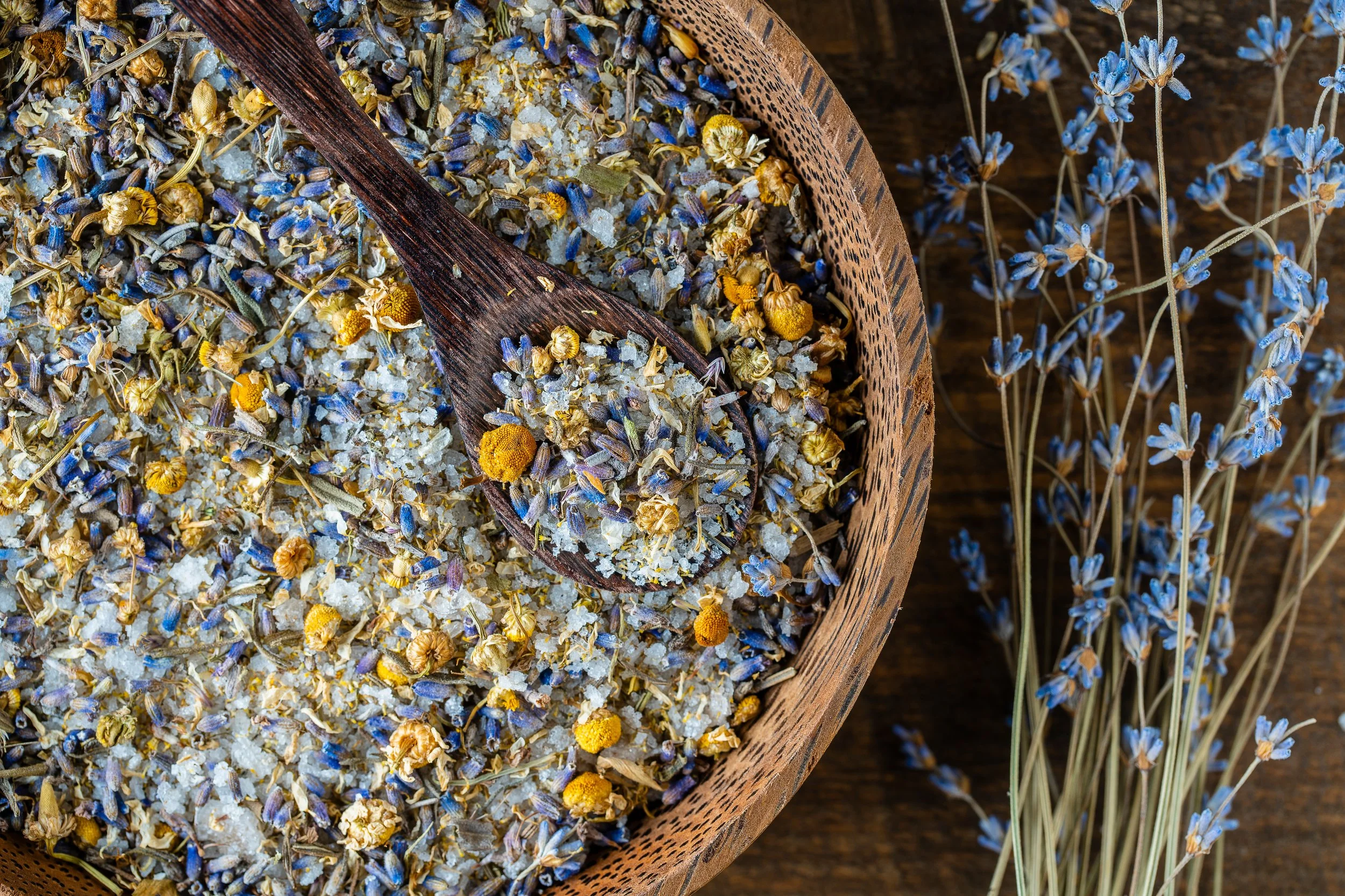 Calming Lavender and Chamomile Bath Salts