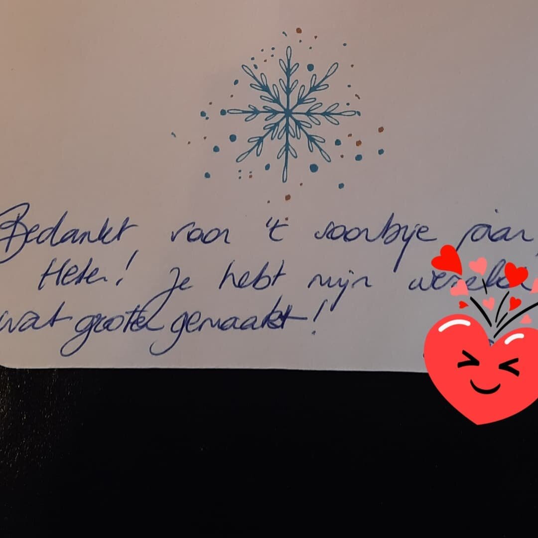 Dankbaar voor dit compliment van een van de deelnemers van de Spot-on-walks dit jaar:

&quot;Bedankt voor het voorbije jaar, je hebt mijn wereld wat groter gemaakt!&quot;

👣 Wil jij ook graag mee? Er is nog plaats om mee te gaan van 27 tot 29 april 