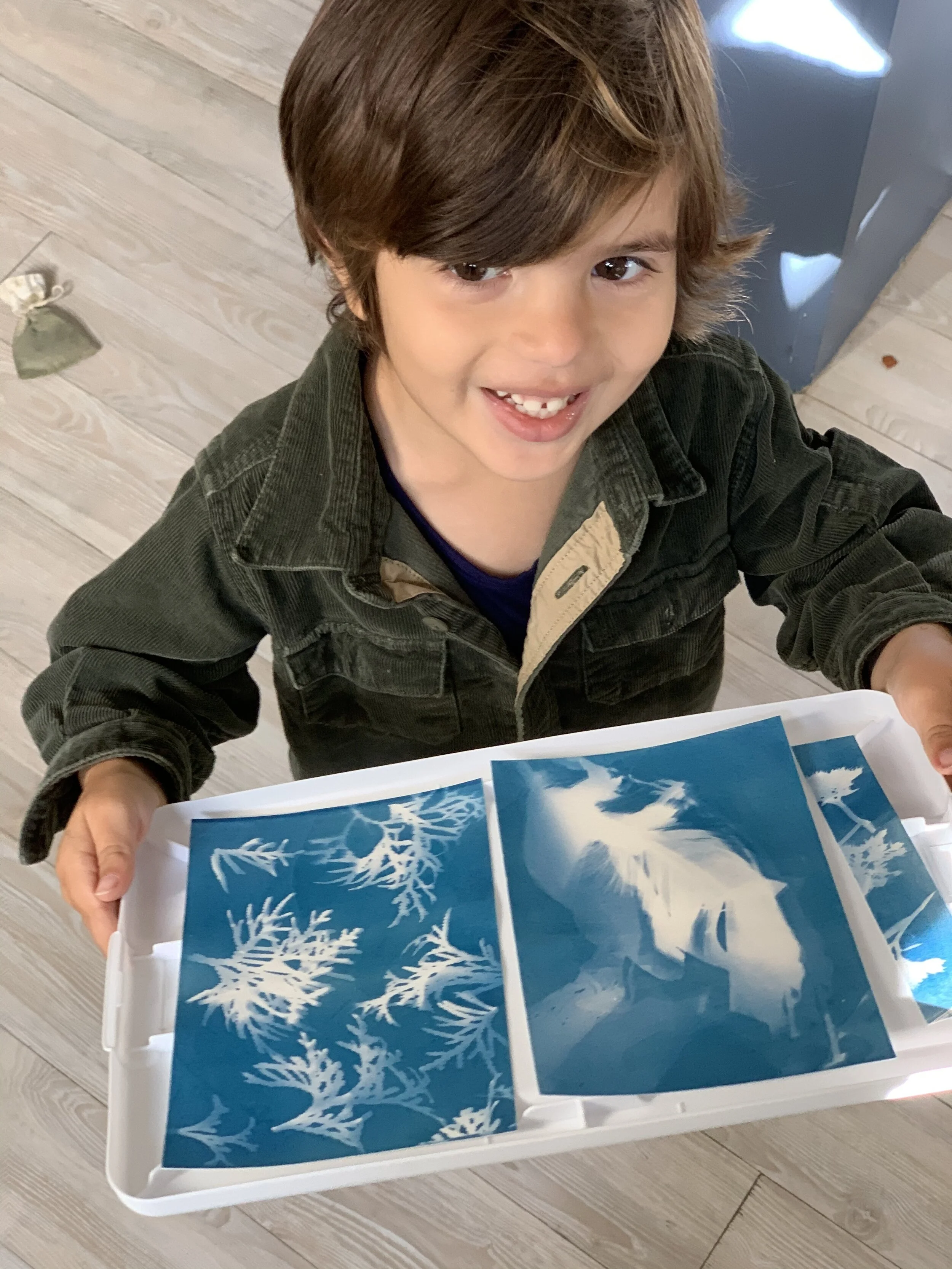 Excited about the results of sun printing!