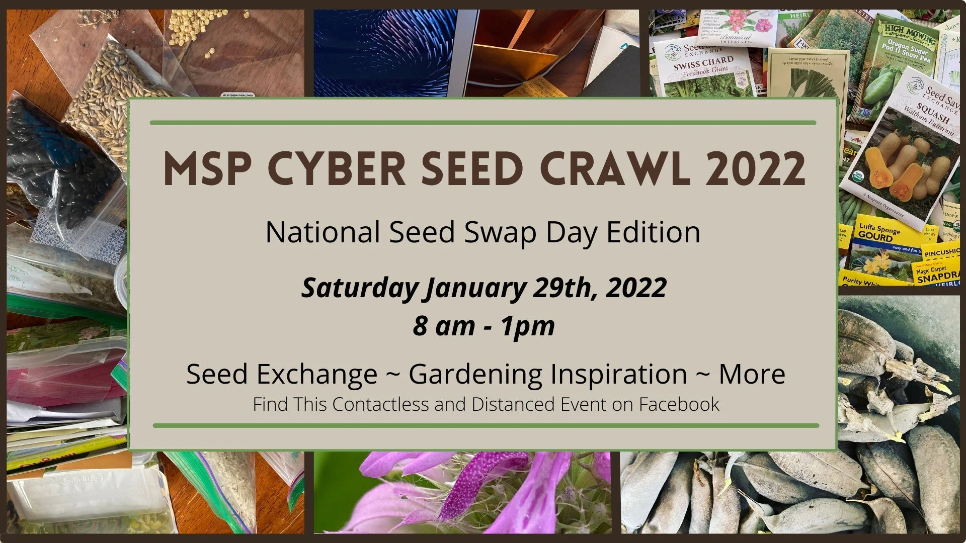 Cyber Seed Crawls: seed swaps in the time of pandemic
