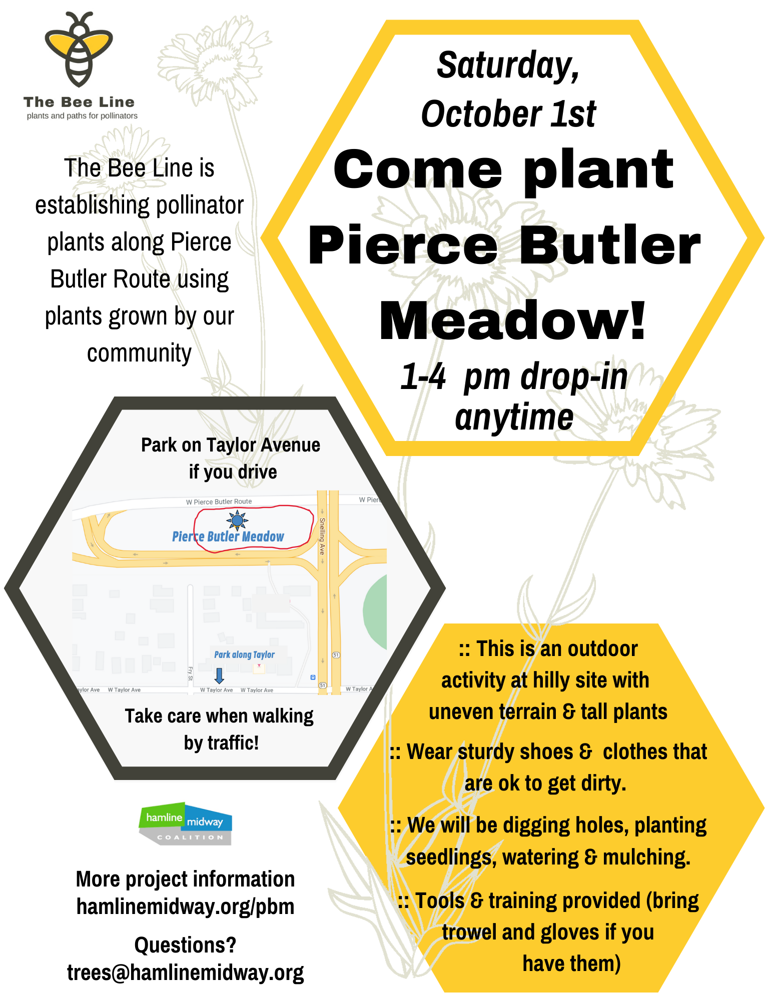 Pierce Butler Community Planting Day October 1st!