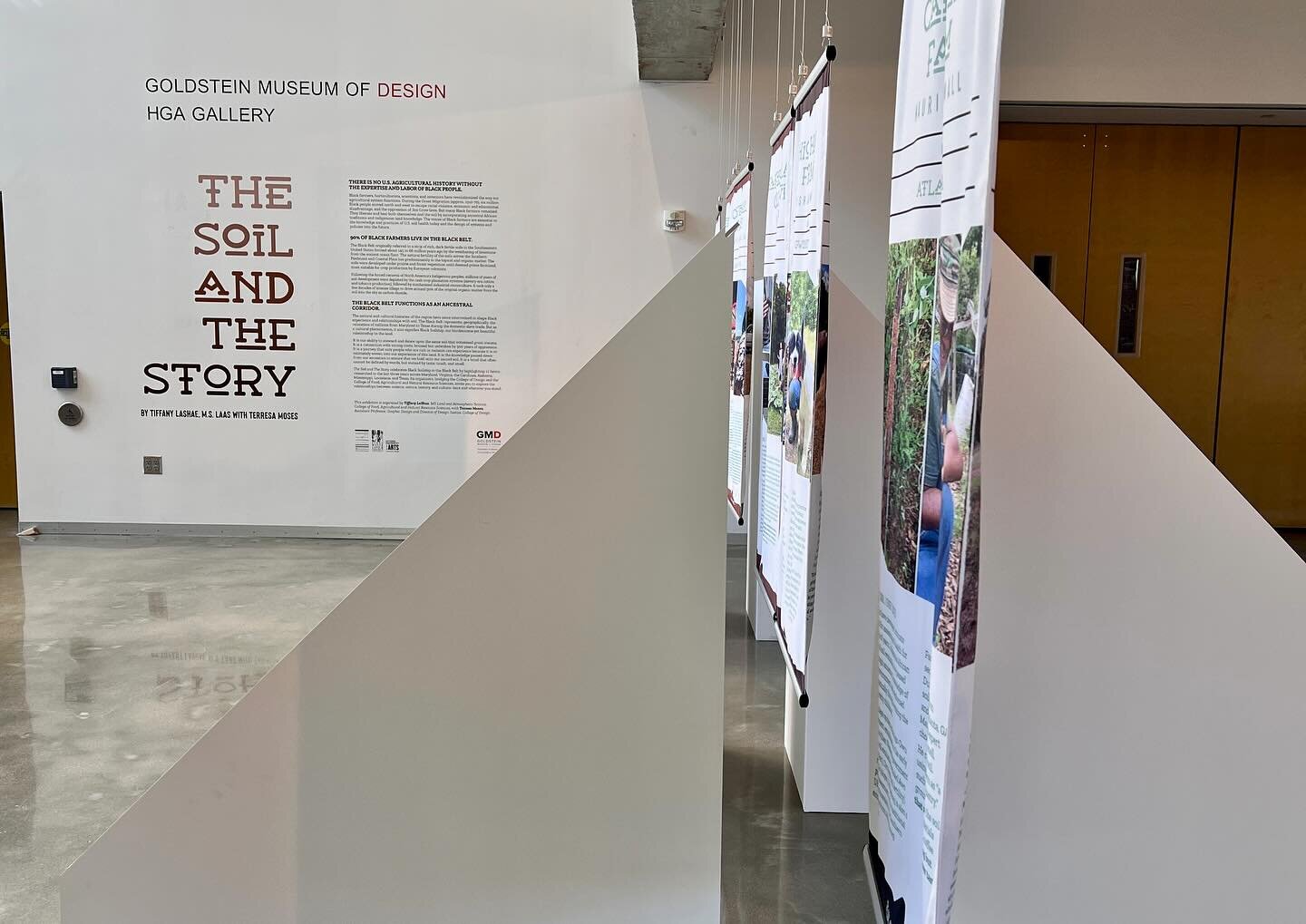 If you&rsquo;re on the UMN East Bank in Mpls, do stop by the @umndesign for the collaborative exhibit with @farmertiffanylashae of @umnswac . @caribbeanvagabond  and I took an trip over to see some awesome story telling of history of black farms and 