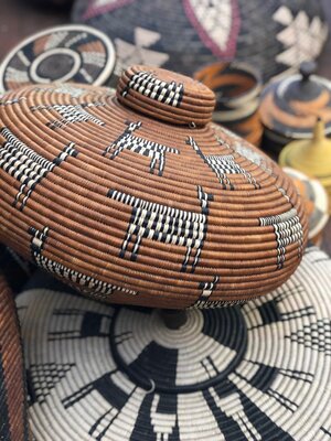 Zulu Basket woven by Beauty Ngxongo