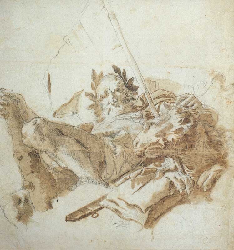 Allegorical Figure by Giovanni Battista Tiepolo