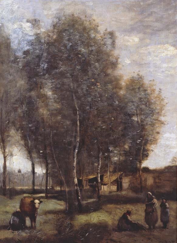 Grassland Planted with Trees (Sainte-Catherine-lès-Arras) by Jean-Baptiste Camille Corot