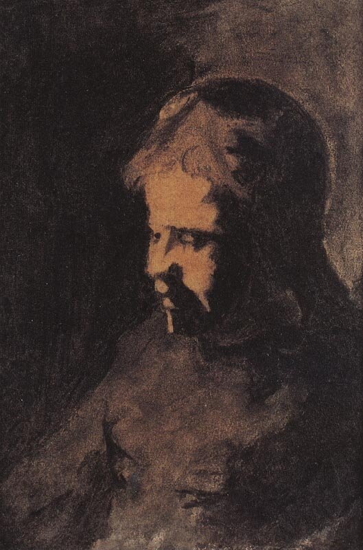 Study of a Young Man by Théodule Augustin Ribot