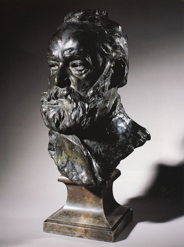 Portrait bust of Victor Hugo (1802 - 1885) by Auguste Rodin