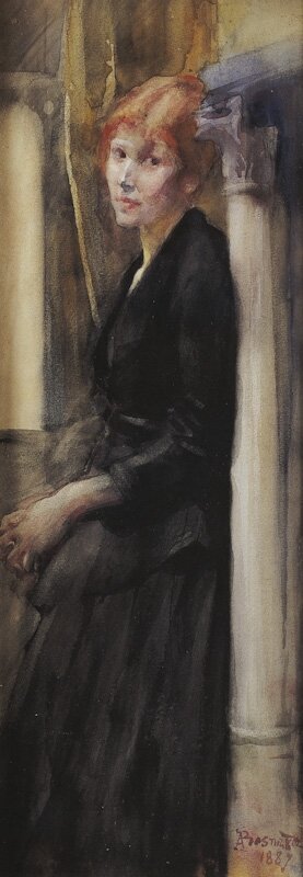 Girl in the Black Dress by Paul Albert Besnard