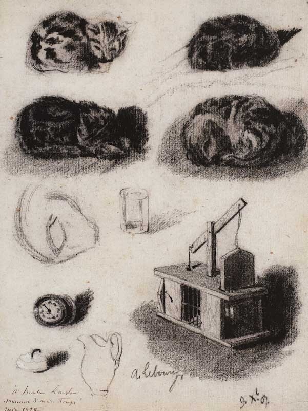 Four sleeping cats are better than a mousetrap by Albert Lebourge