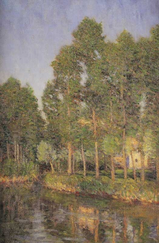 Poplars in Montreuil by Philip Wilson Steer