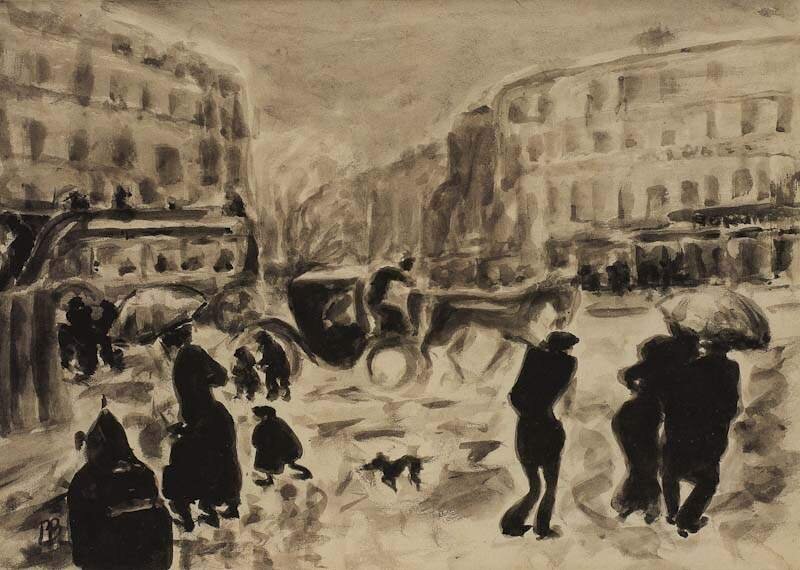 The Boulevard des Batignolles by Pierre Bonnard