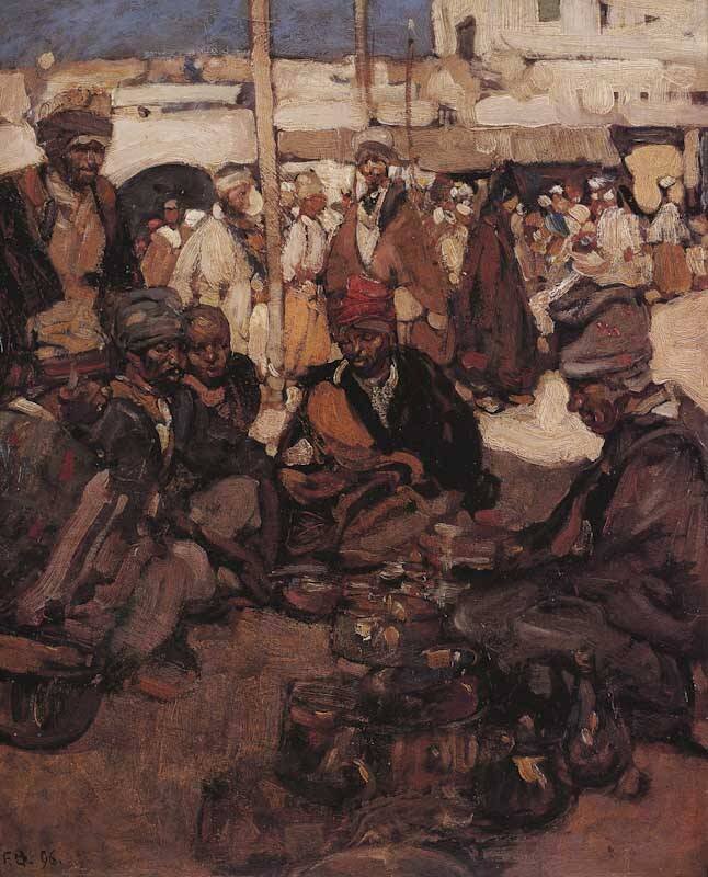 Arabic Bazaar by Sir Frank Brangwyn