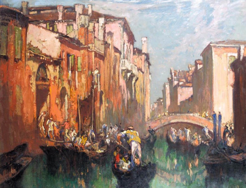 Venetian Scene by Sir Frank Brangwyn