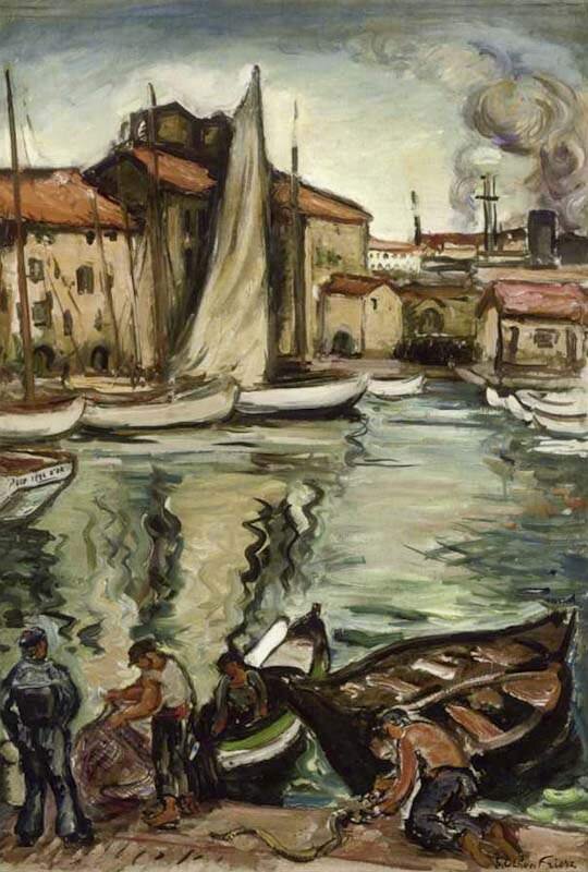 Port Scene Toulon by Émile Othon Friesz