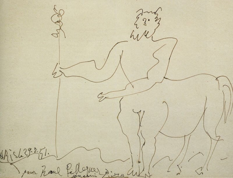 Centaure au thyrse by Pablo Picasso
