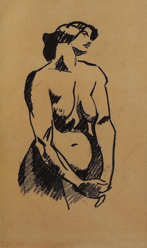 Standing Female Nude, front by Henri Gaudier-Brzeska