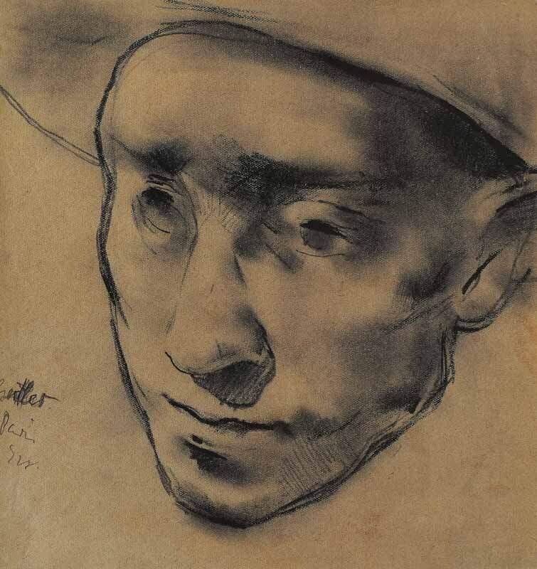 Man in the Hat (David Bomberg) by Mark Gertler