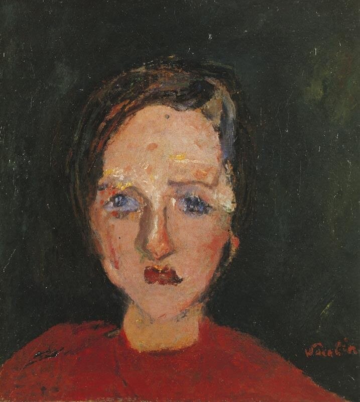 Portrait of a Young Lady in Red by Chaïm Soutine