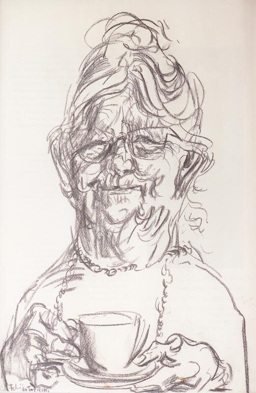 Portrait of a Lady by Feliks Topolski