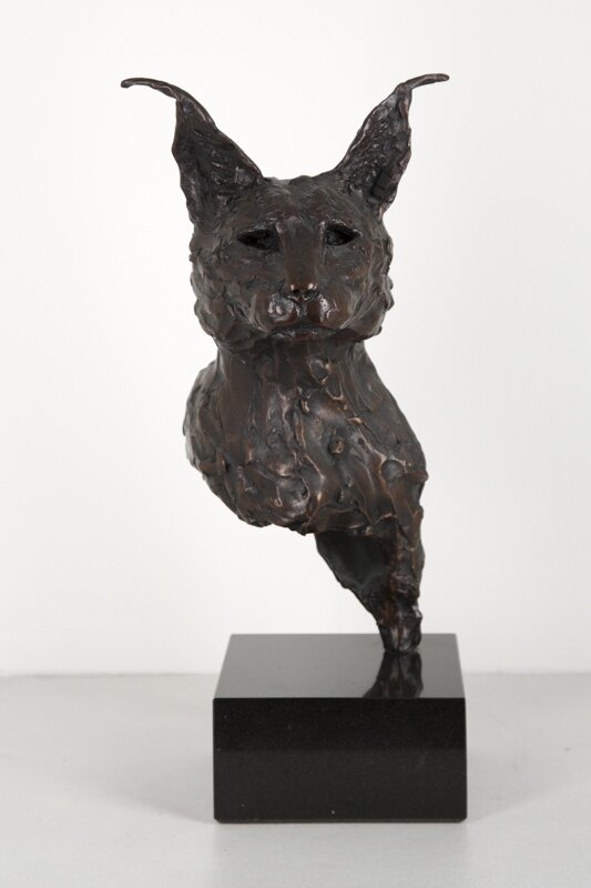 Caracal Bust by Bruce Little