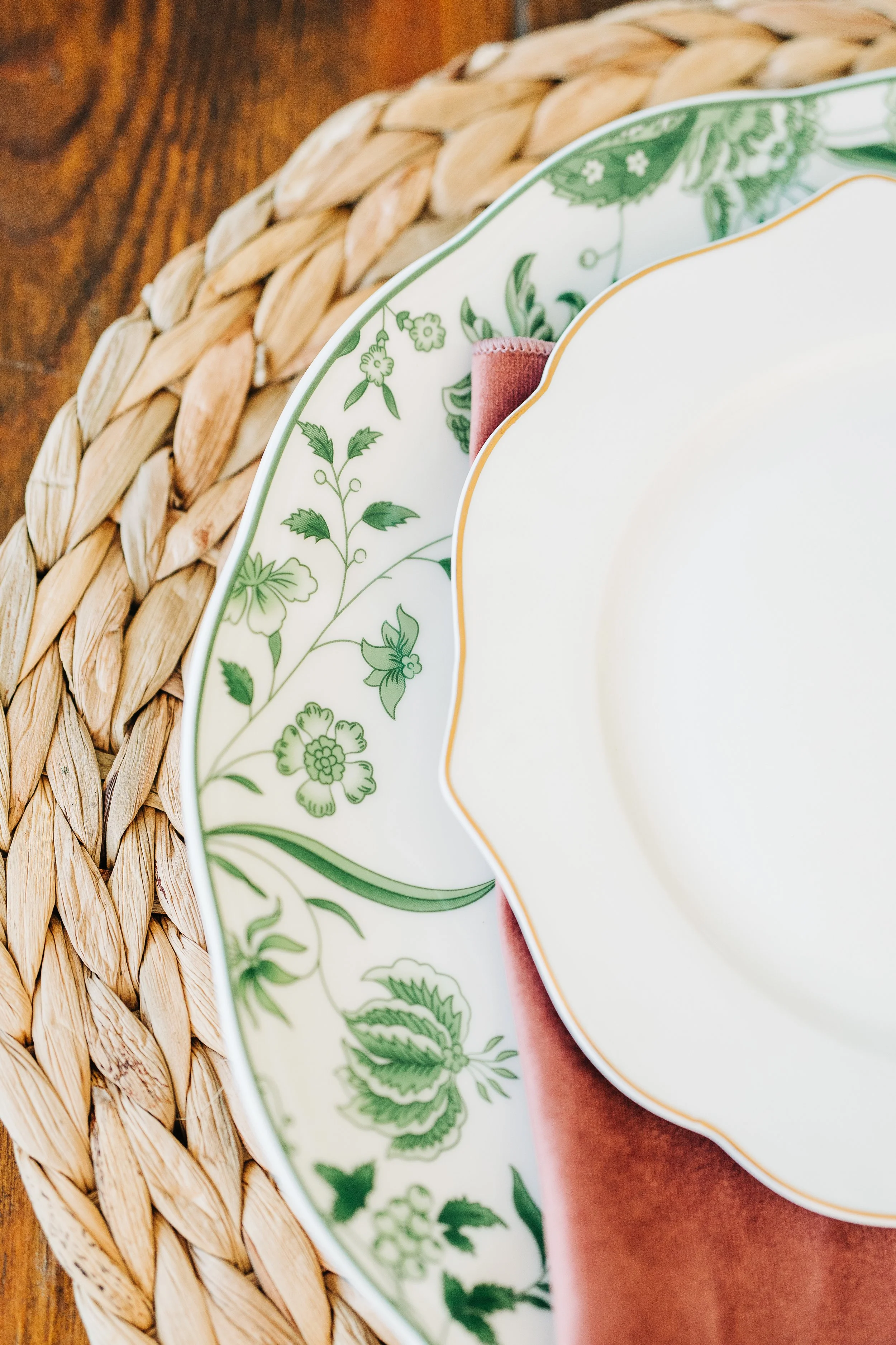 spring tablescape table decor dining table china