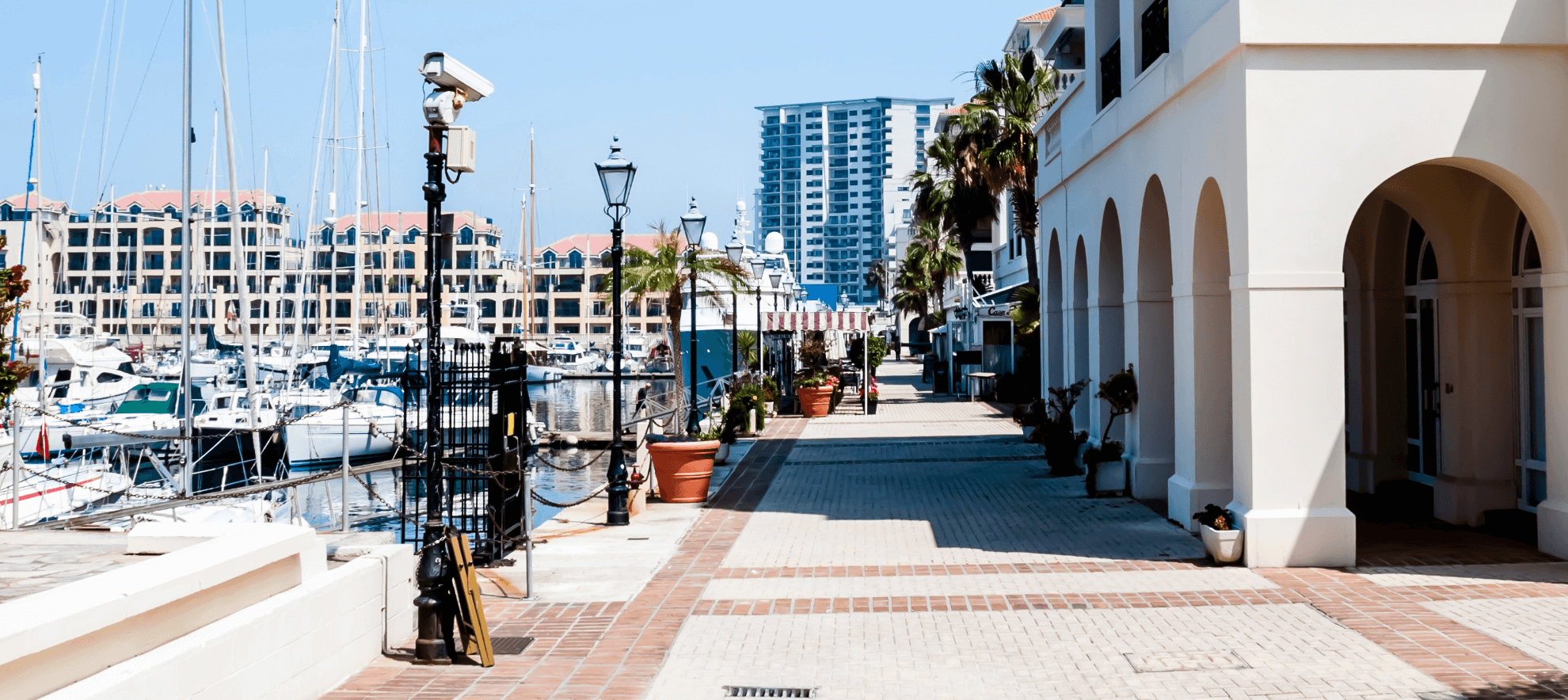 Queensway Quay Marina and residences n Gibraltar