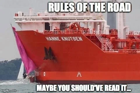 I yelled starboard! Twice!