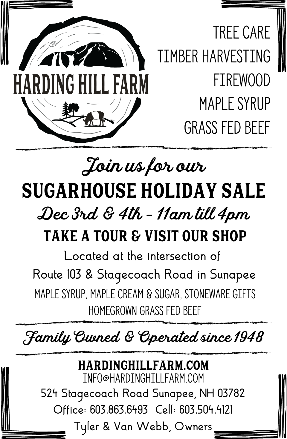 Holiday Open Sugarhouse — Harding Hill Farm