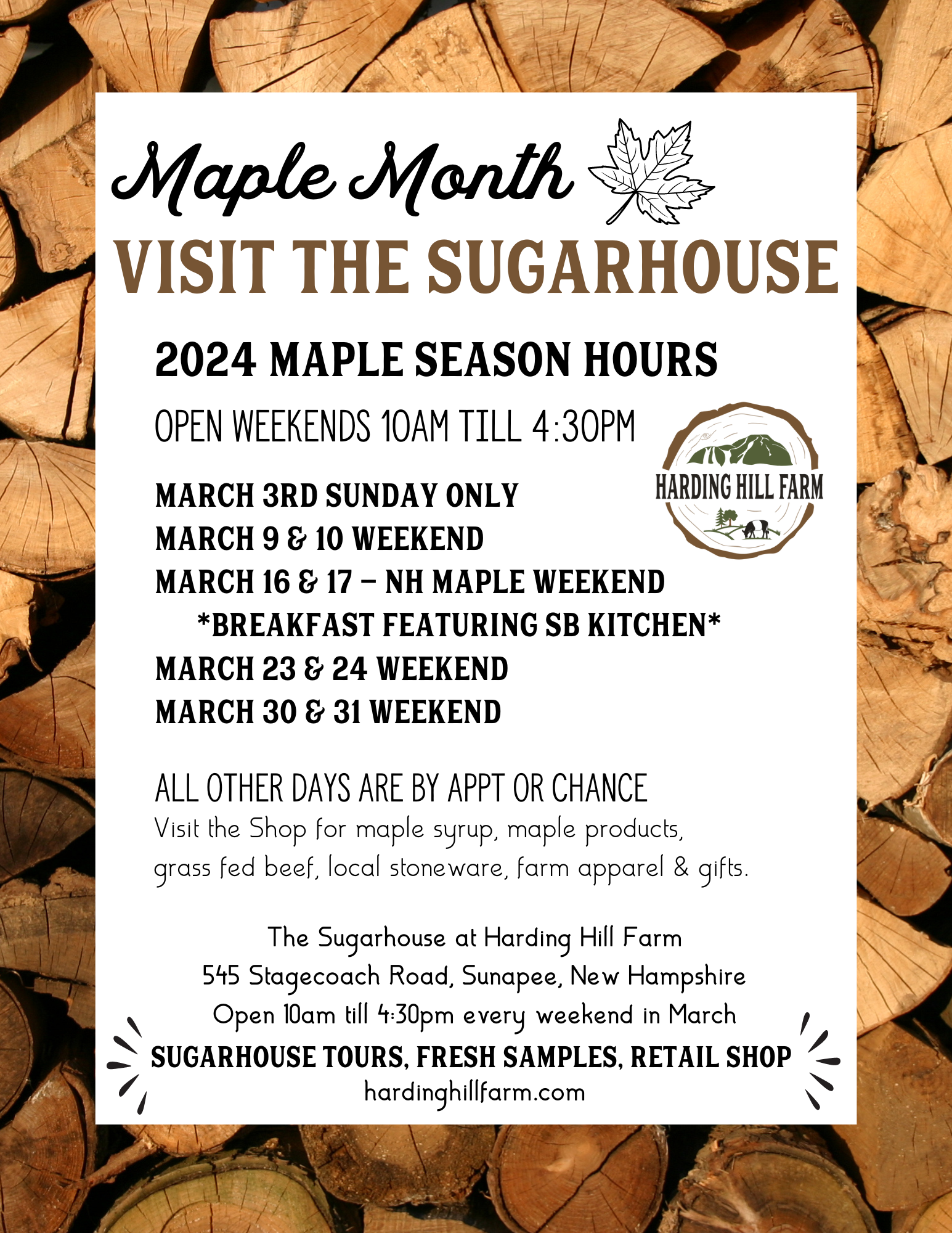 Maple Month Open Sugarhouse — Harding Hill Farm