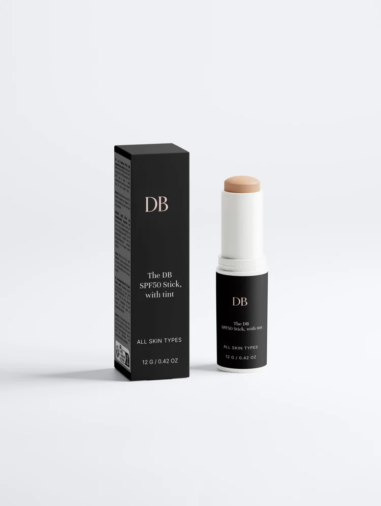 The DB SPF50 Stick, with tint